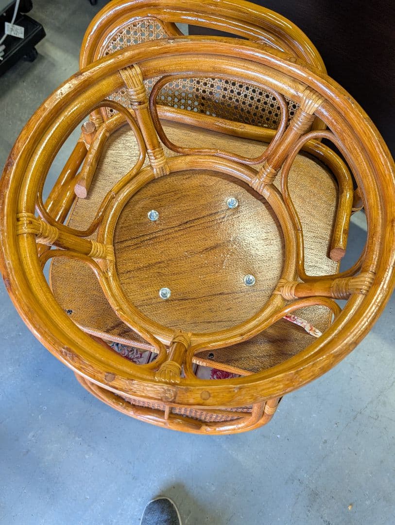 【美品】籐椅子