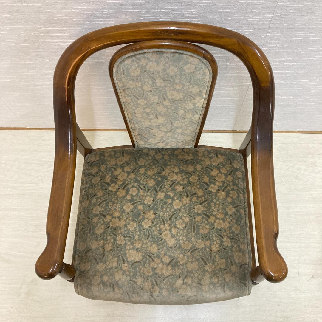 【オールドカリモク】コロニアル　一人掛けソファ　シングルソファ　椅子　２脚セット