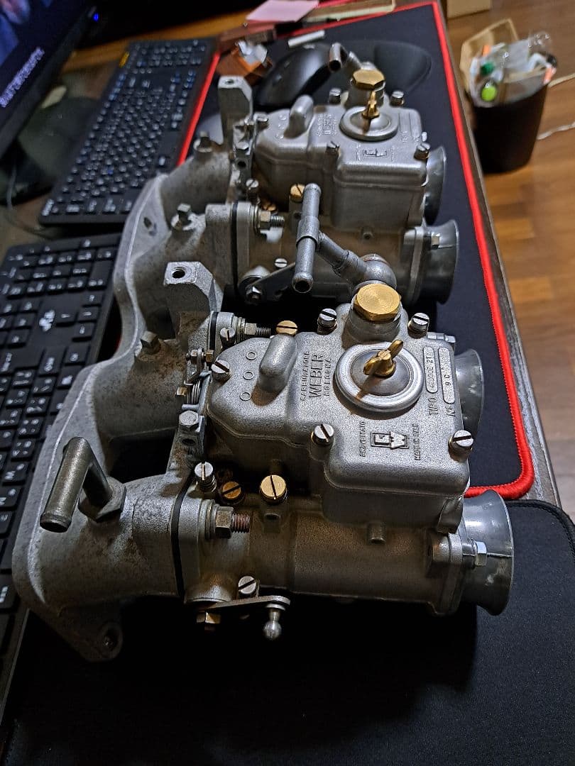 ウエ-バ-40パイK型エンジン用マニ付き