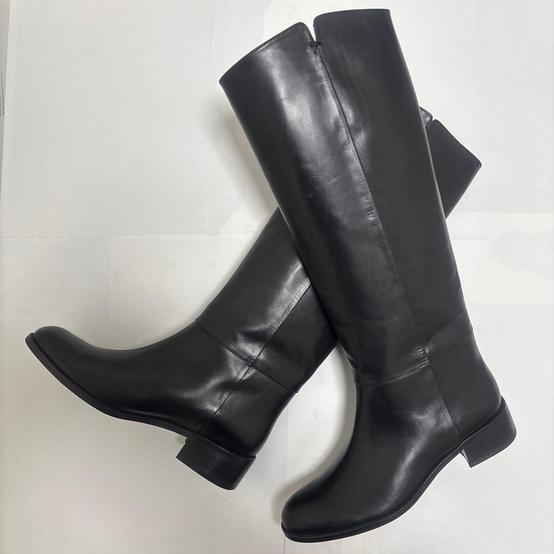 極美品　MARGARET HOWELLマーガレットハウエル ロングブーツ 厚底