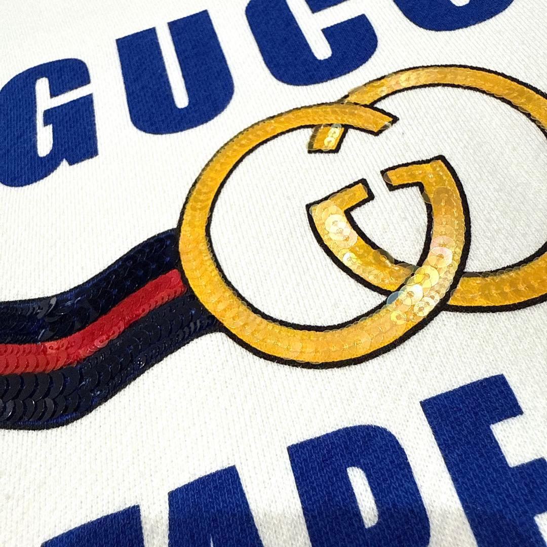 【正規品】GUCCI スウェット トレーナー　TAPE ME スパンコール