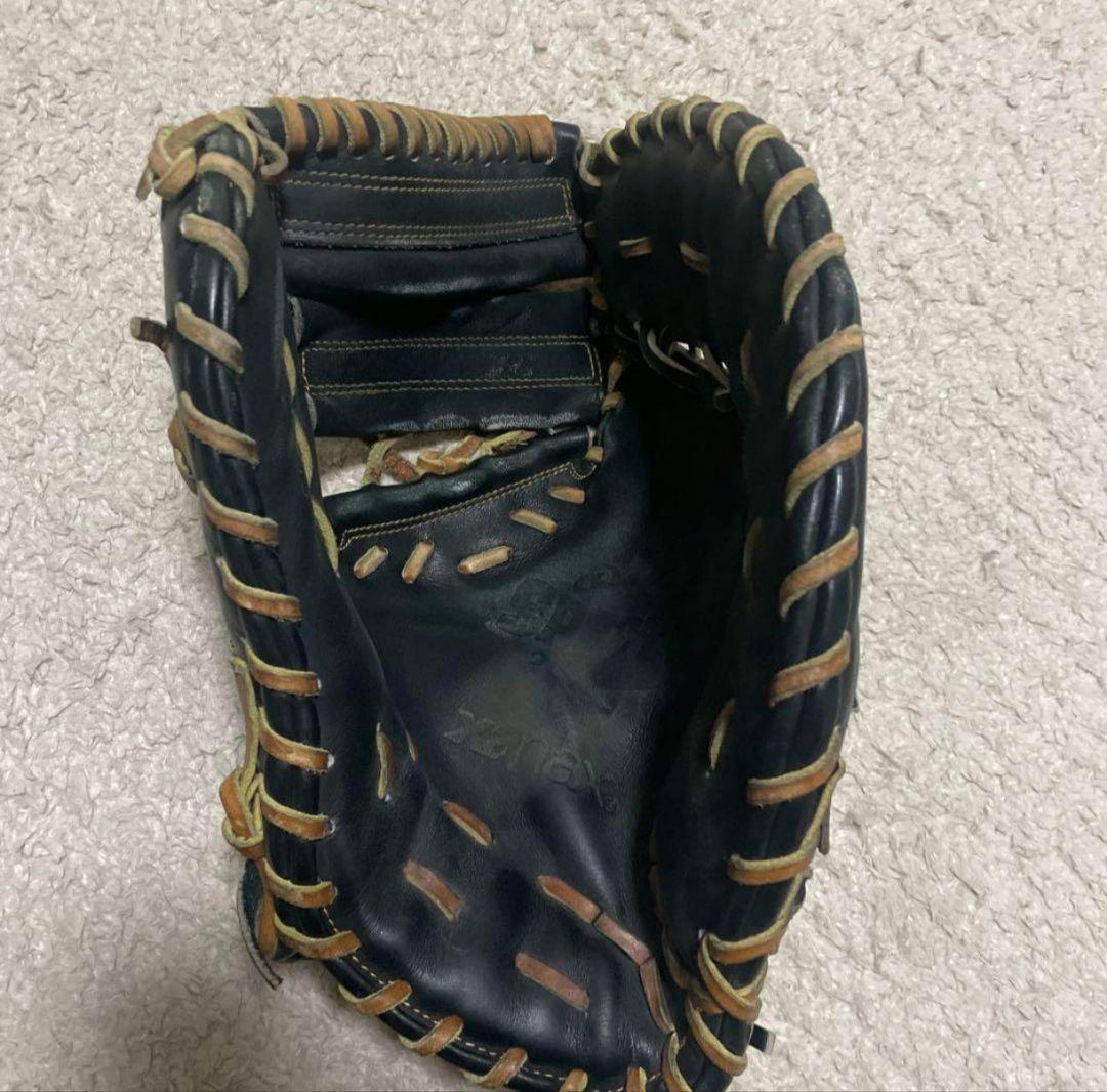 ザナックス 硬式ファーストミット 黒 右投げ　大人用