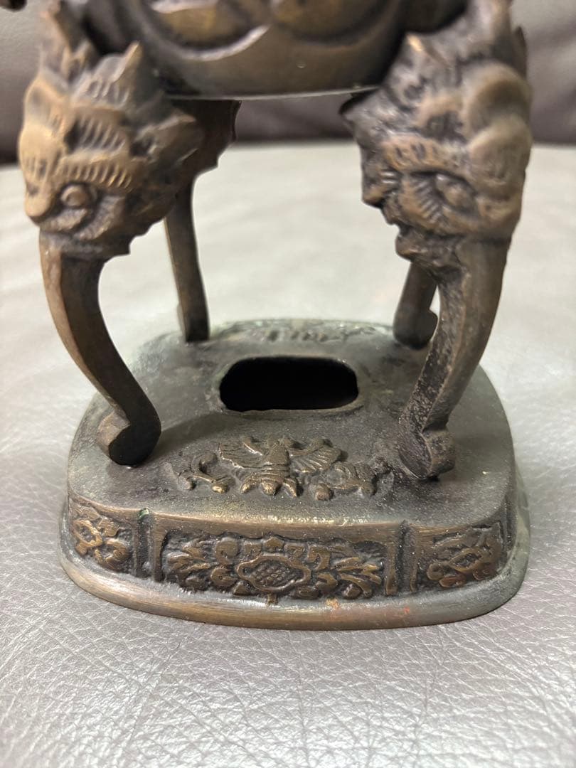 獅子香炉　置物