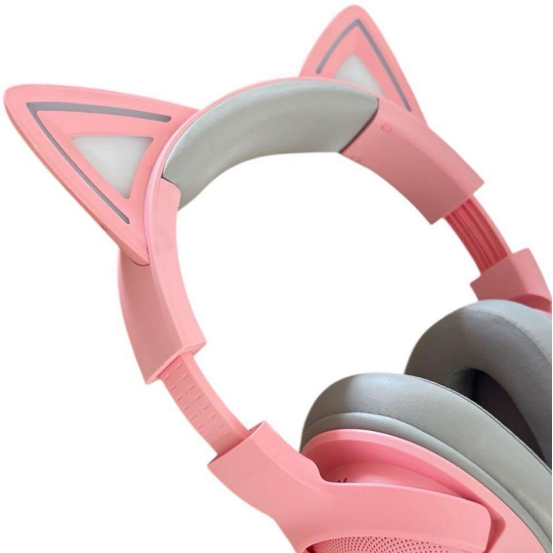 RAZER KRAKEN KITTY V2 ゲーミングヘッドセット ピンク