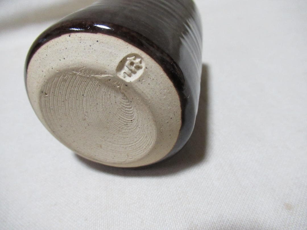 茶道具　膳所焼　出雲肩衝　茶入　共箱