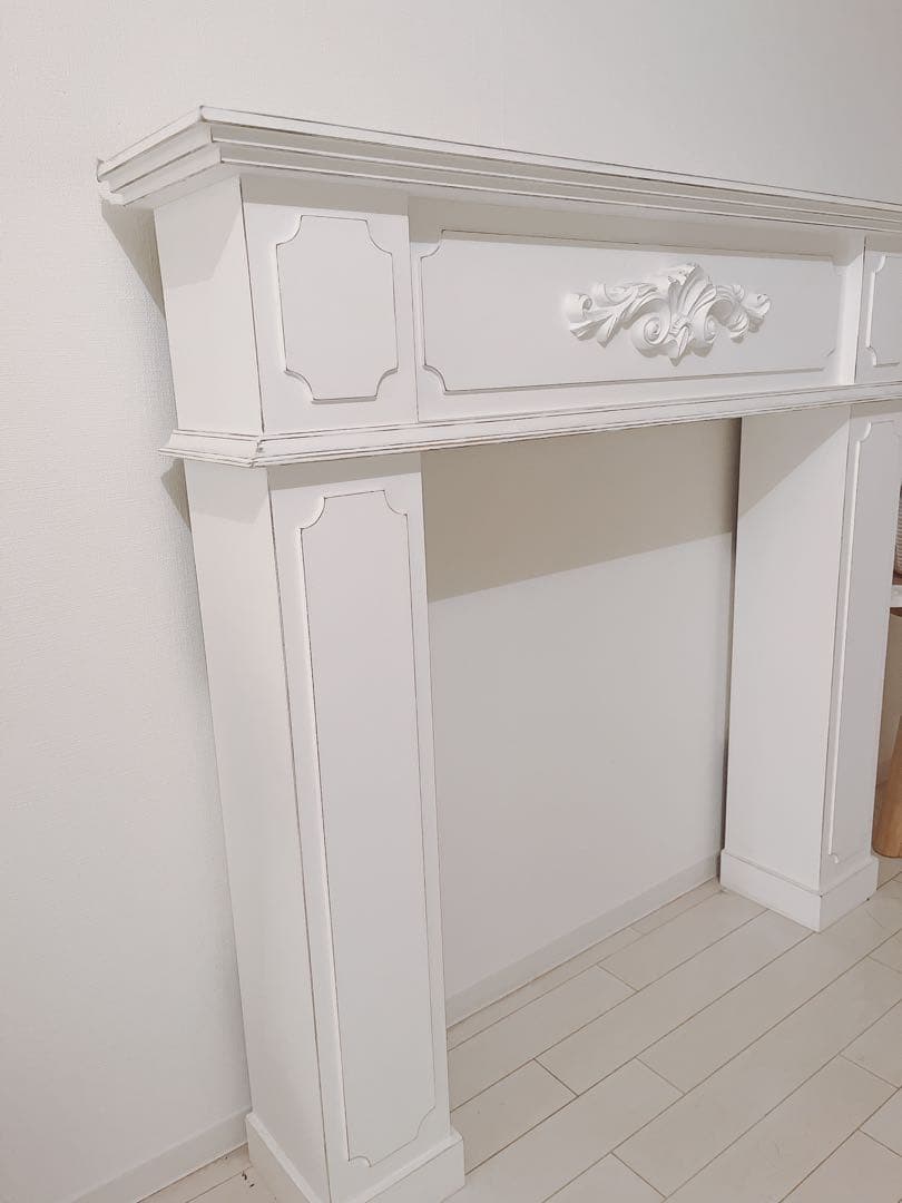 【お値下げ】シャビーシック組み立て式　コンソール　マントルピース　アンティーク調