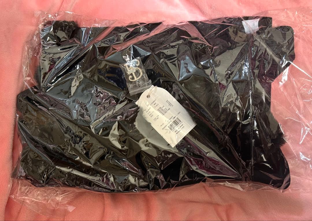 Darich ビジューケープニットミニワンピース BLK FL