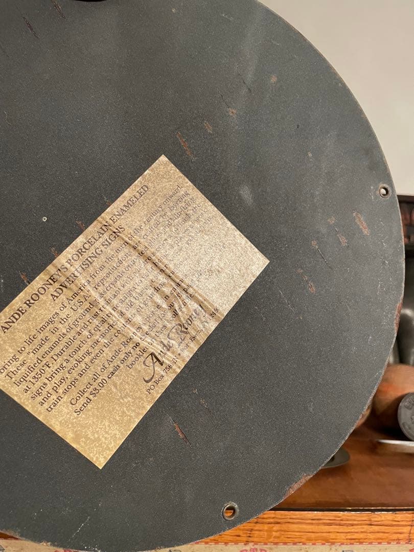 シ*ン様 40s USAビンテージ 琺瑯看板Oilzum モーターオイル広告プレ