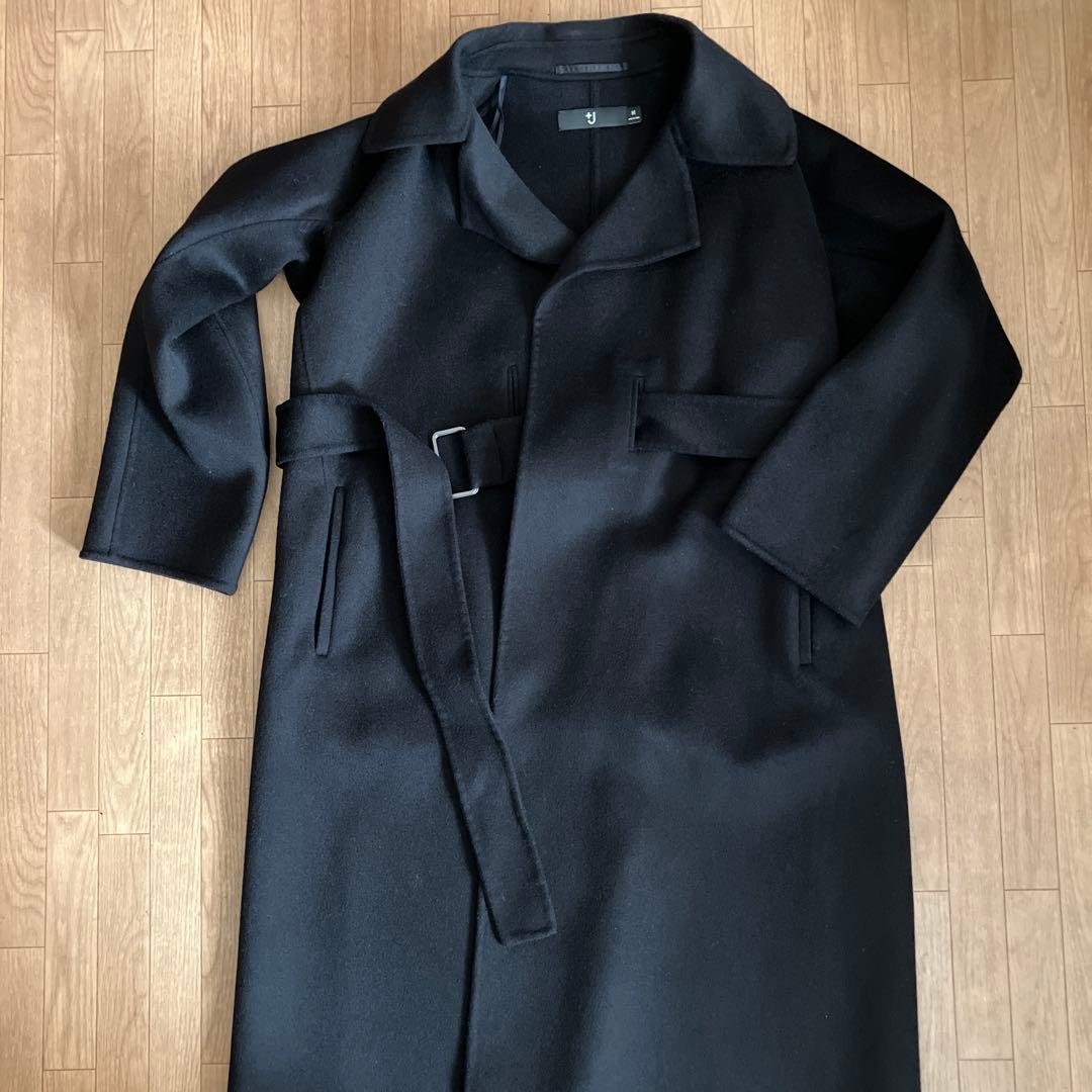【タイムセール】ユニクロ +J カシミアブレンドラップロングコート