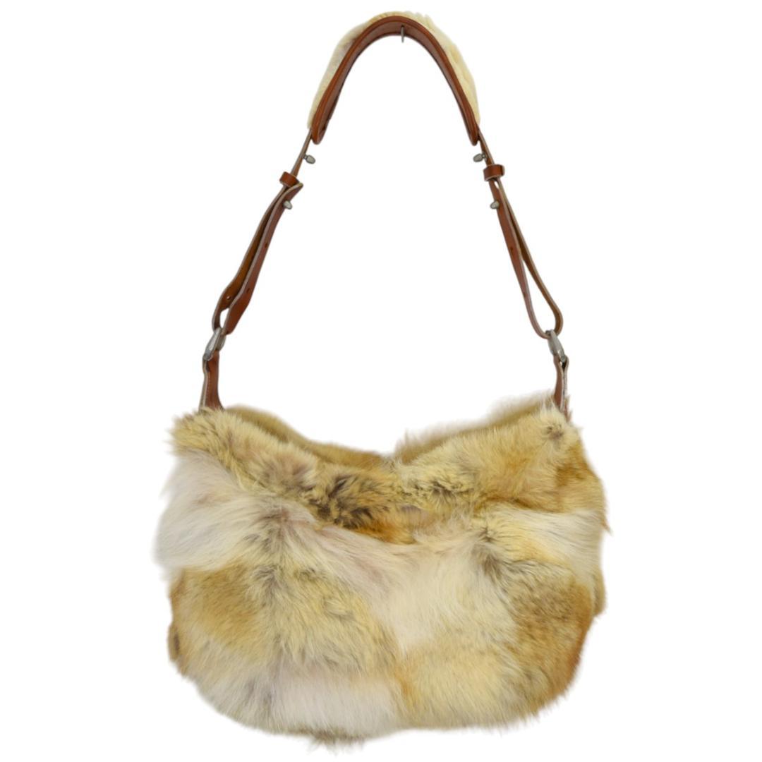 ISAMU KATAYAMA BACKLASH ファーレザーショルダーバッグ