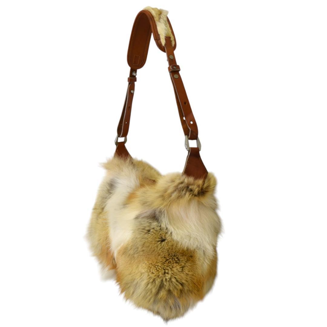 ISAMU KATAYAMA BACKLASH ファーレザーショルダーバッグ