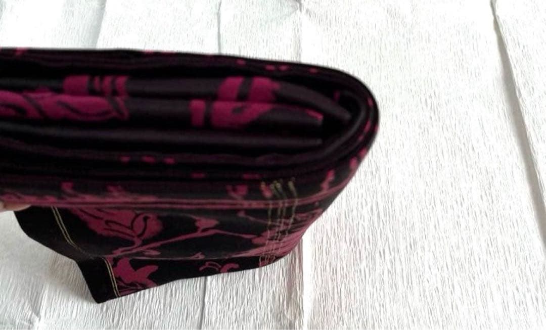 【超超美品】ほぼ新品 名古屋帯 大正ロマン アンティーク マゼンダ 花柄 正絹