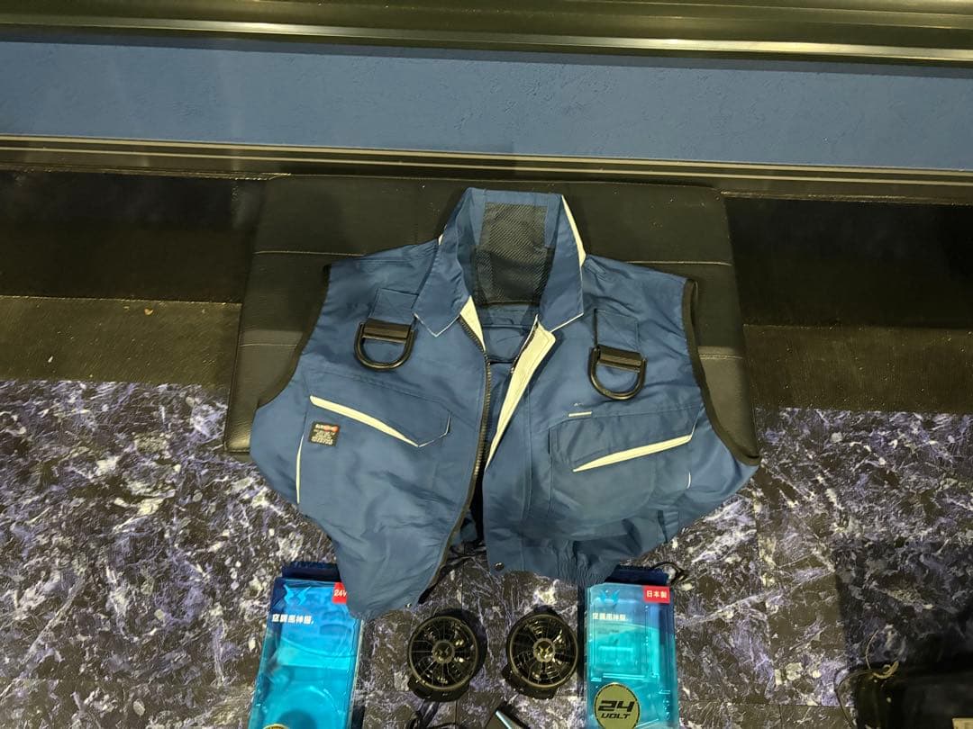 空調風神服 バッテリー、ファン フルセット ベスト