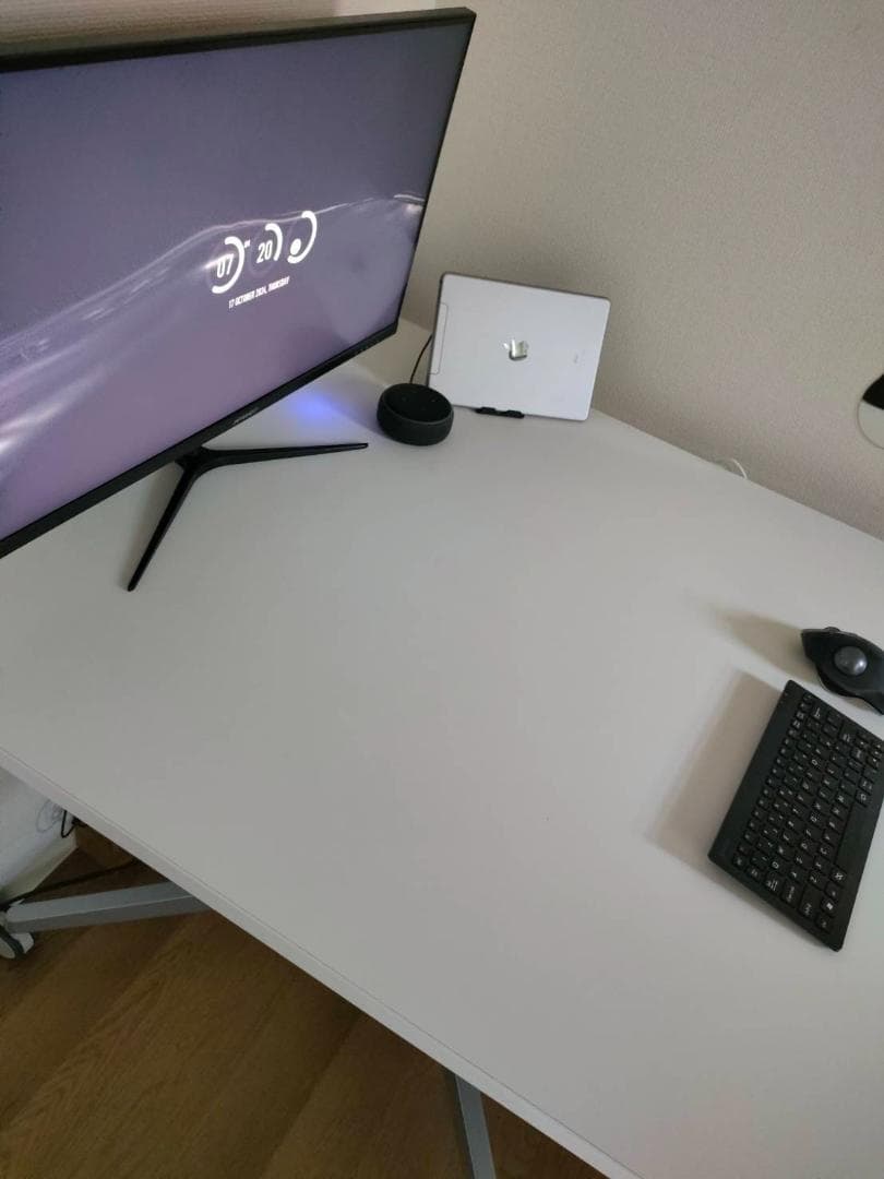 良品✨ミニマム１４万円・良品】白 お洒落 ホワイト★ダイニングPC事務机