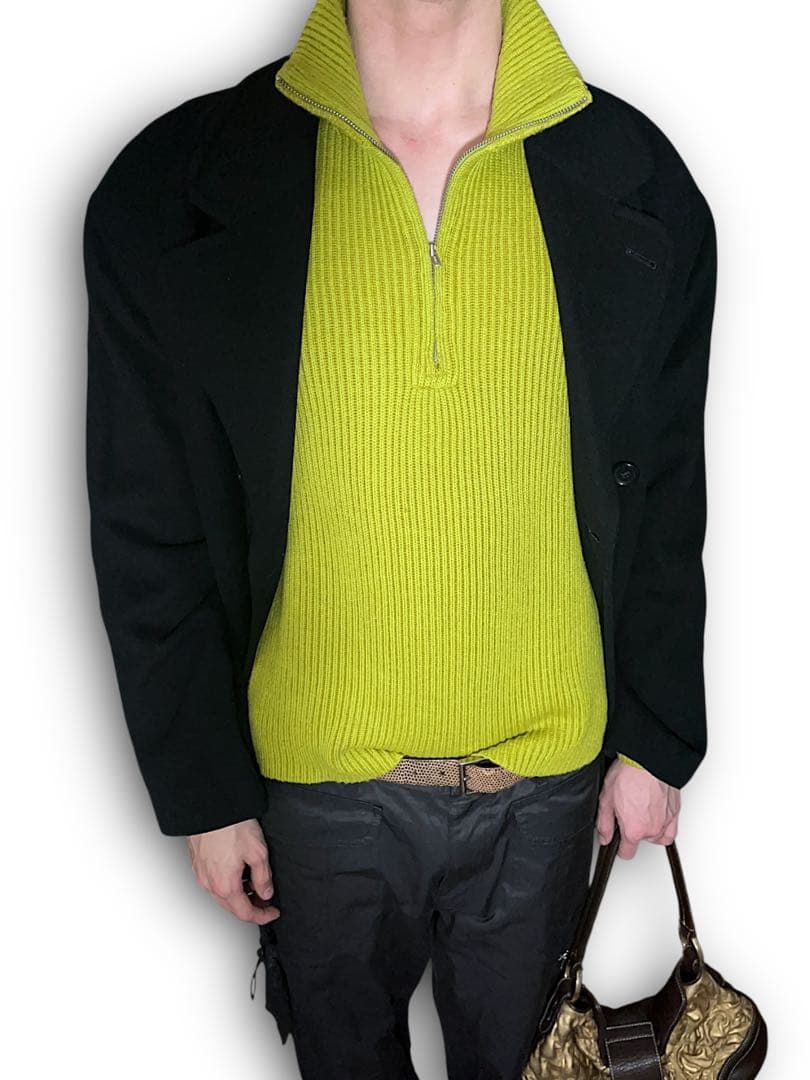 トップス 2000s C.P. Company half zip knit