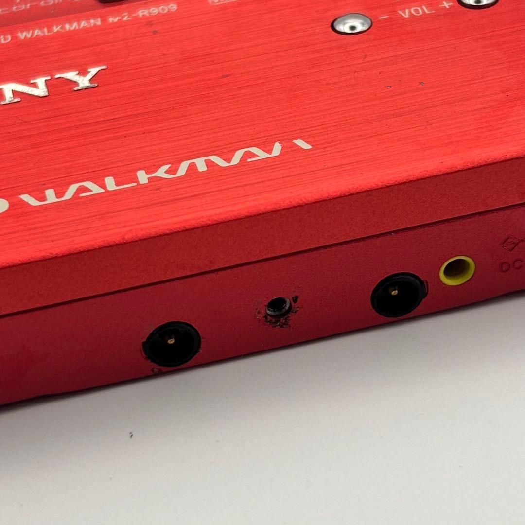 SONY MZ-R909 ソニー MDウォークマン レッド MDレコーダー