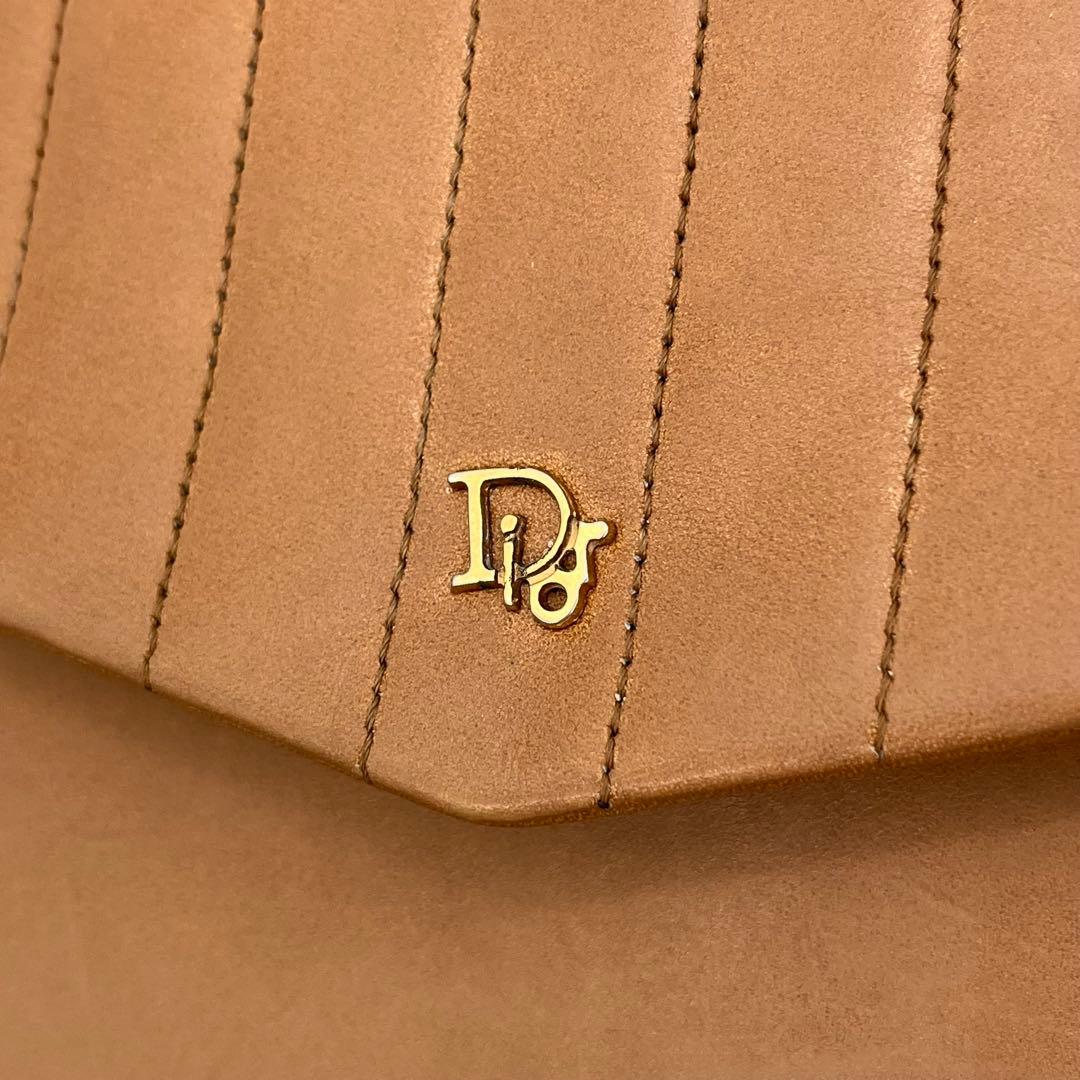 クリスチャンディオール ショルダーバッグ 斜めがけ ロゴ金具 キルティング 本革