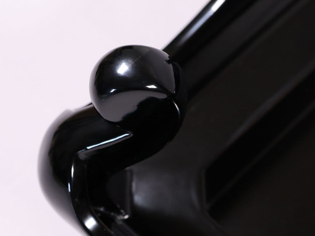 輪島塗 若島量平 青貝梨子地 花台 57×36cm 共箱 木製 平卓【MB62】