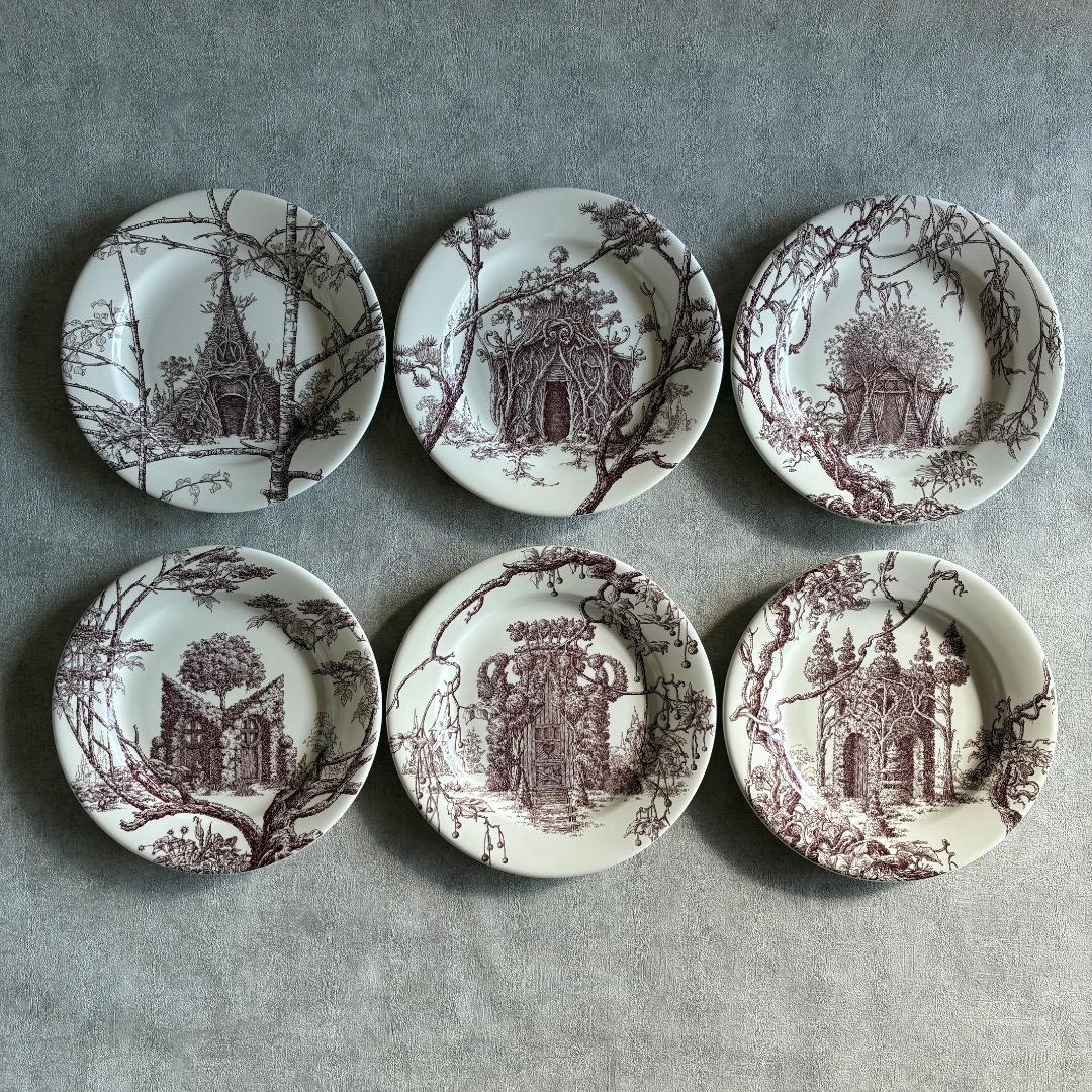 Hermès LES MAISONS ENCHANTÉES デザート皿 6枚