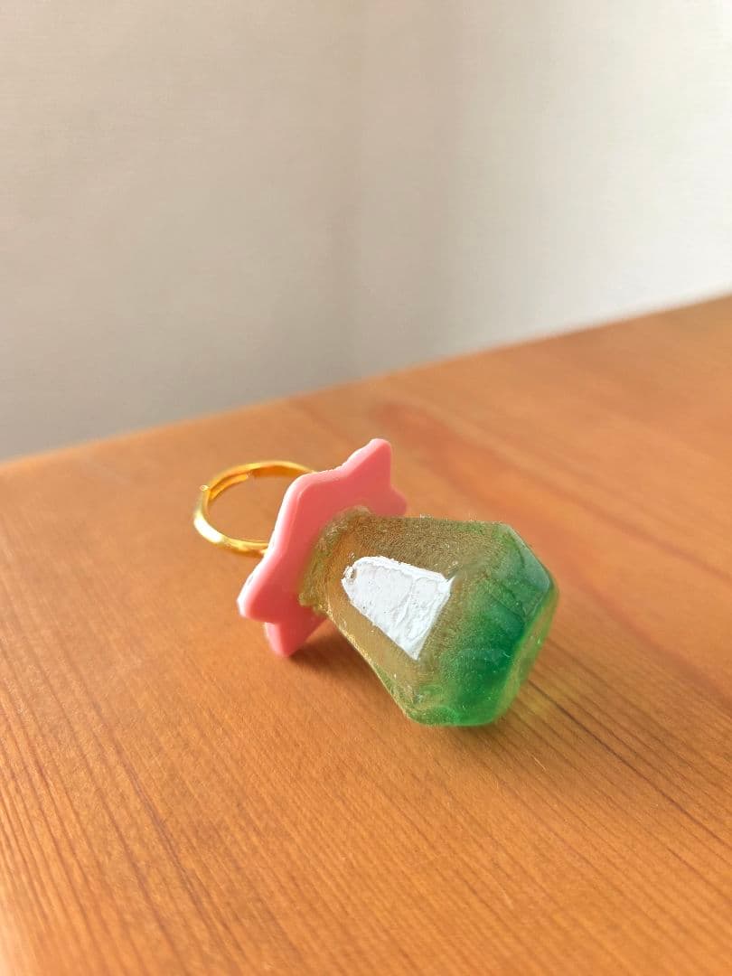 アイスクリームとキャンディー指輪のセット 食品サンプル フェイクスイーツ