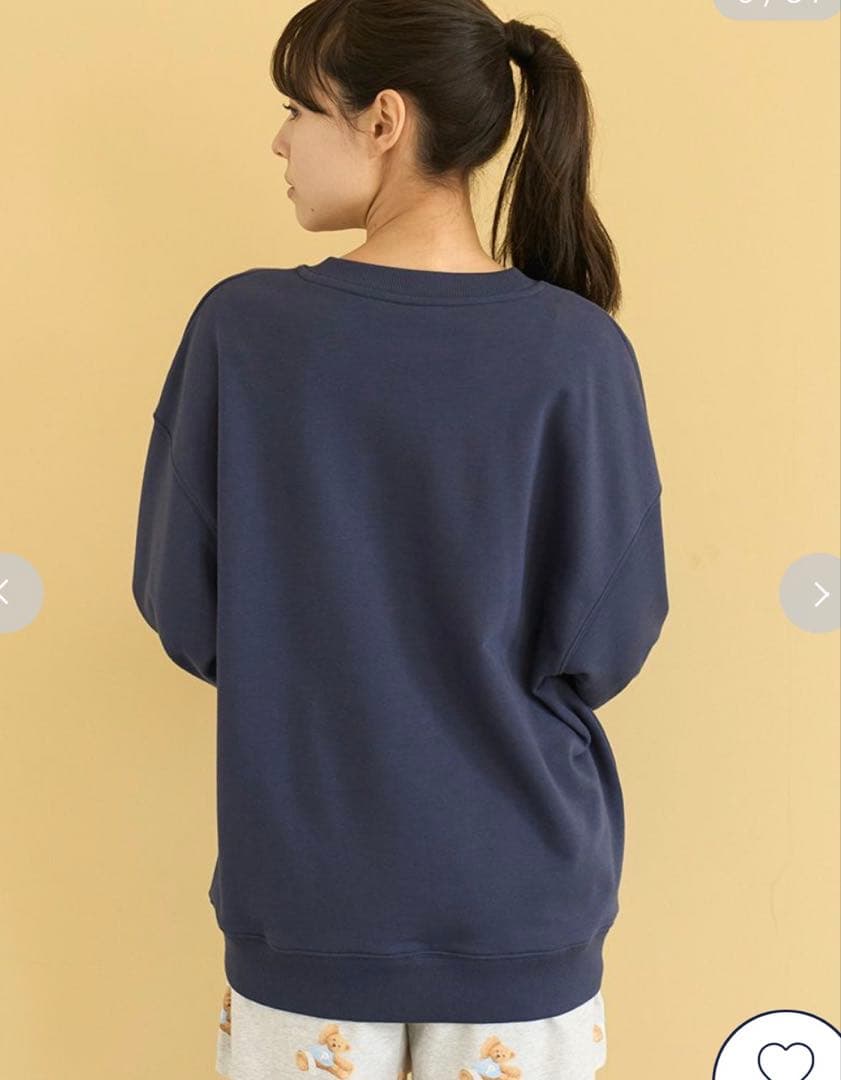 ジェラートピケ スポーティーベア裏毛プルオーバー