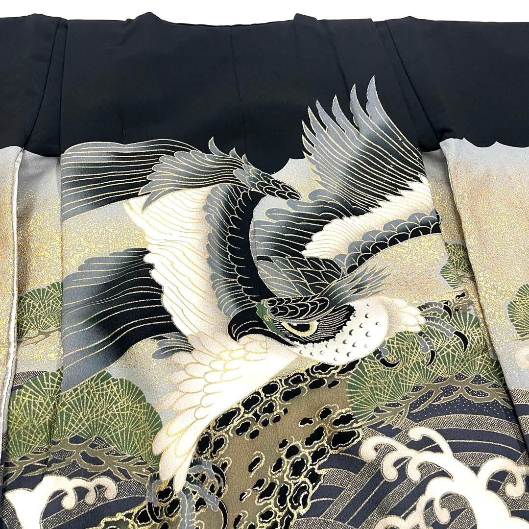 七五三 羽織セット 男の子 羽織 着物 長襦袢 半衿付き 5歳 No.144