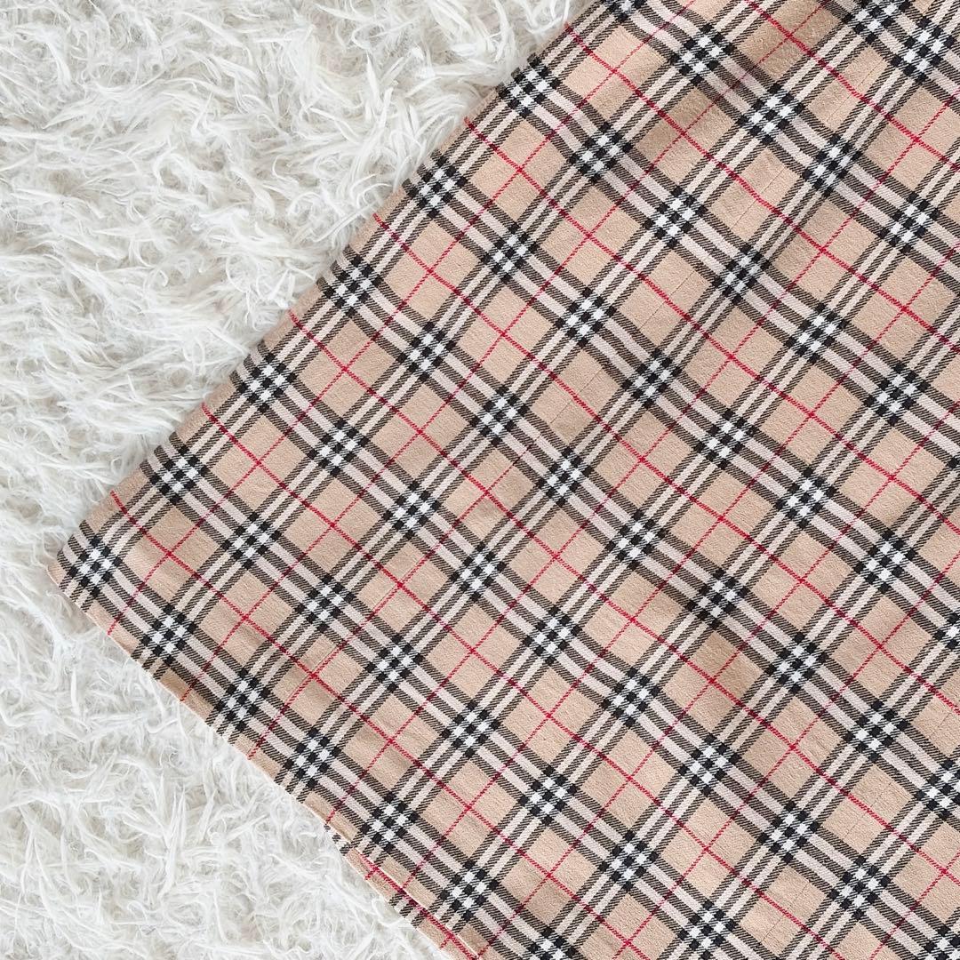 美品✨【バーバリーズブルーレーベル】ノースリーブワンピース ノバチェック 38