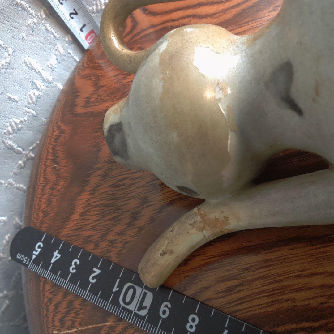 骨董６手作り陶器壺、二重ボディ