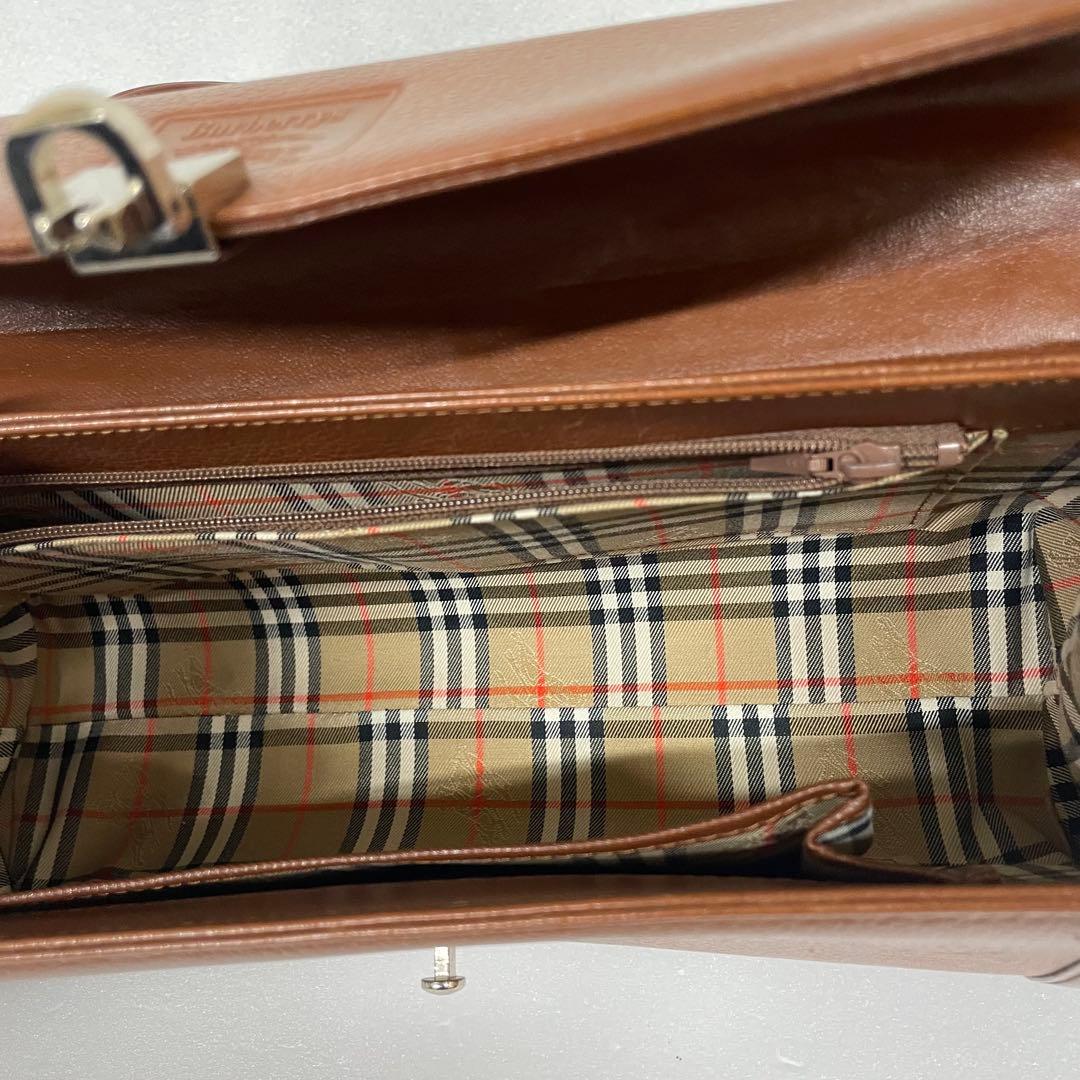 バーバリー　ハンドバッグ　ミニボストン　ノバチェック　シャドーホース