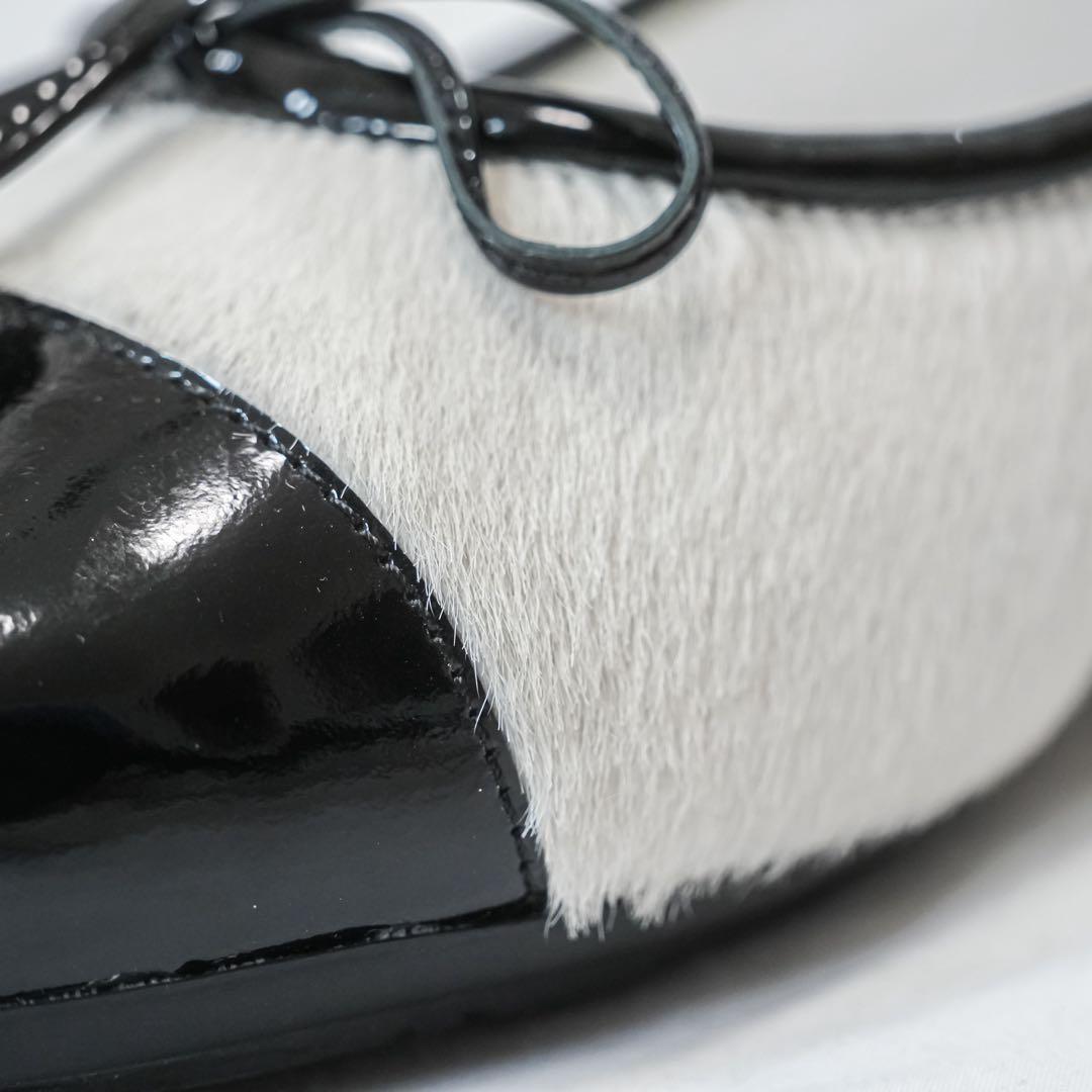 ☆美品☆ CHANEL ココマーク フラットシューズ 35 ホースヘア　ハラコ