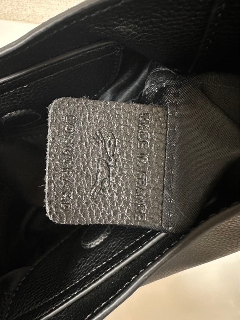 【新品】ロンシャン LE FOULONN S ハンドバッグ　黒レザー肩掛け