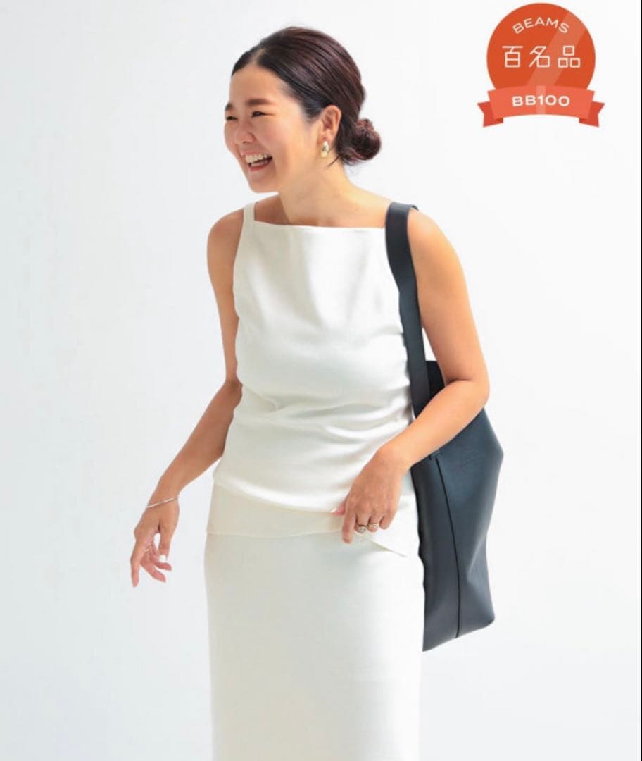 デミルクスビームス／ヘルシーニットキャミ.M カーキ