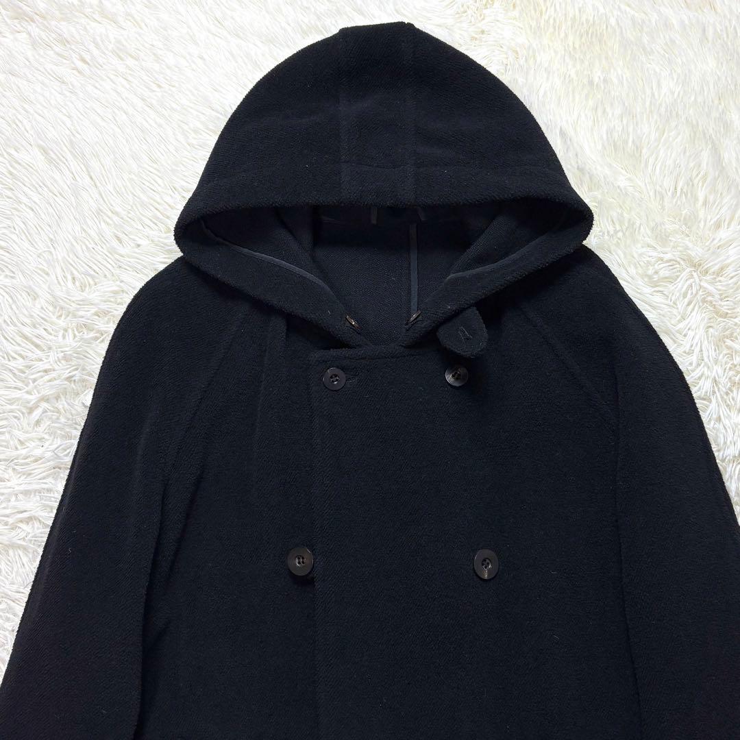 【美品】Y's ヨウジヤマモト ダッフルコート ダブル ロング丈 黒 97AW