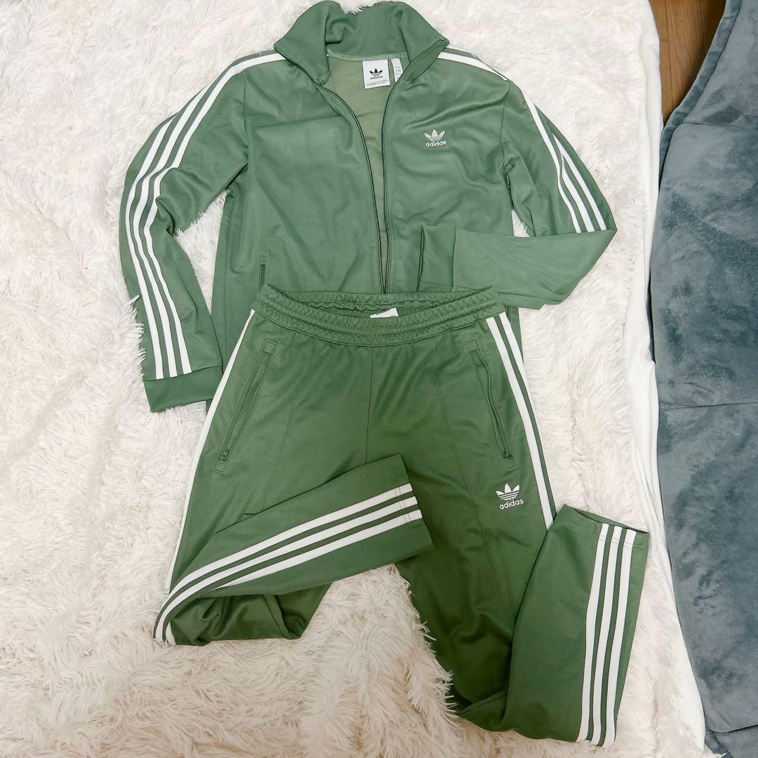 adidas original 上下セット ジャージ グリーン 緑 ビッグサイズ
