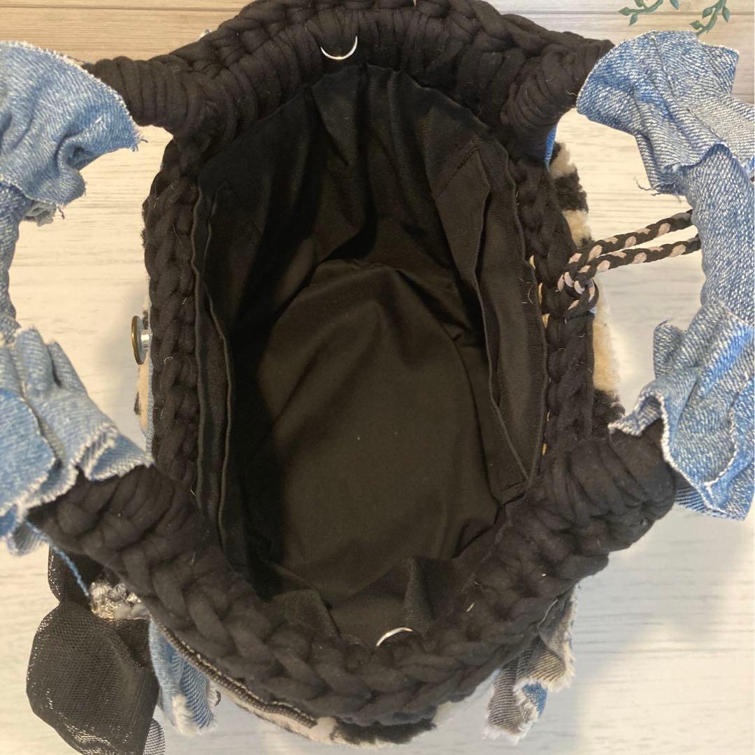 Ｎｏ576 ハンドメイドバッグ デニムリメイクバッグ リメイクデニムちょここ様