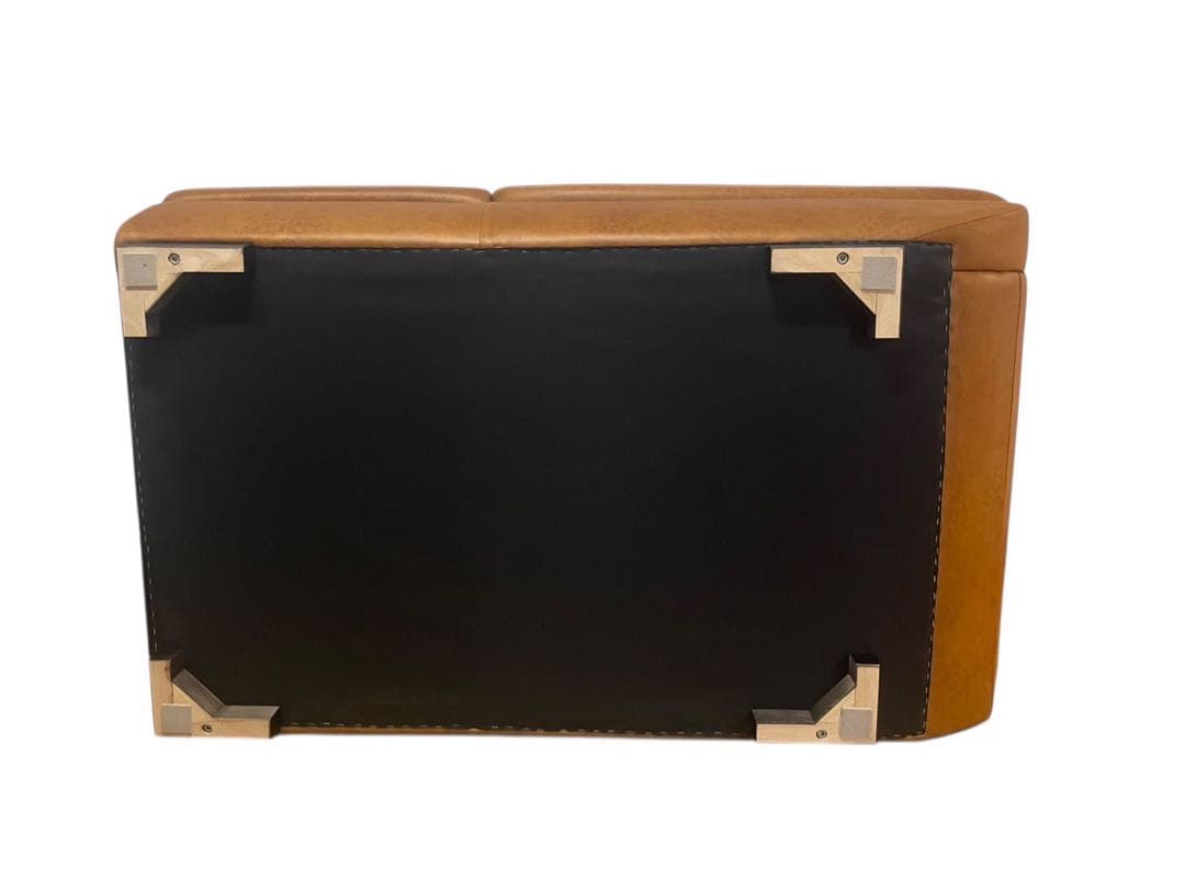 ◯②【極美品】RELAX FORM コーナーソファ レザーテックス キャメル