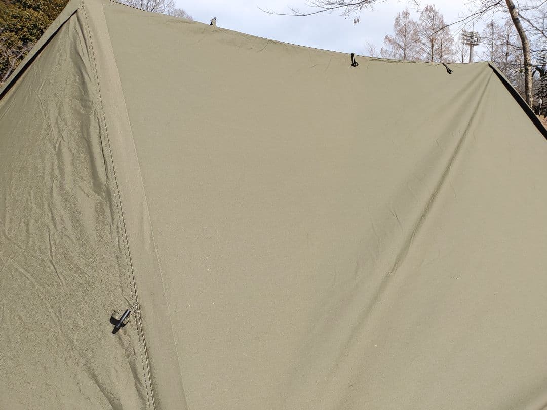 【試張のみの美品】BUNDOK　ソロベース　カーキ