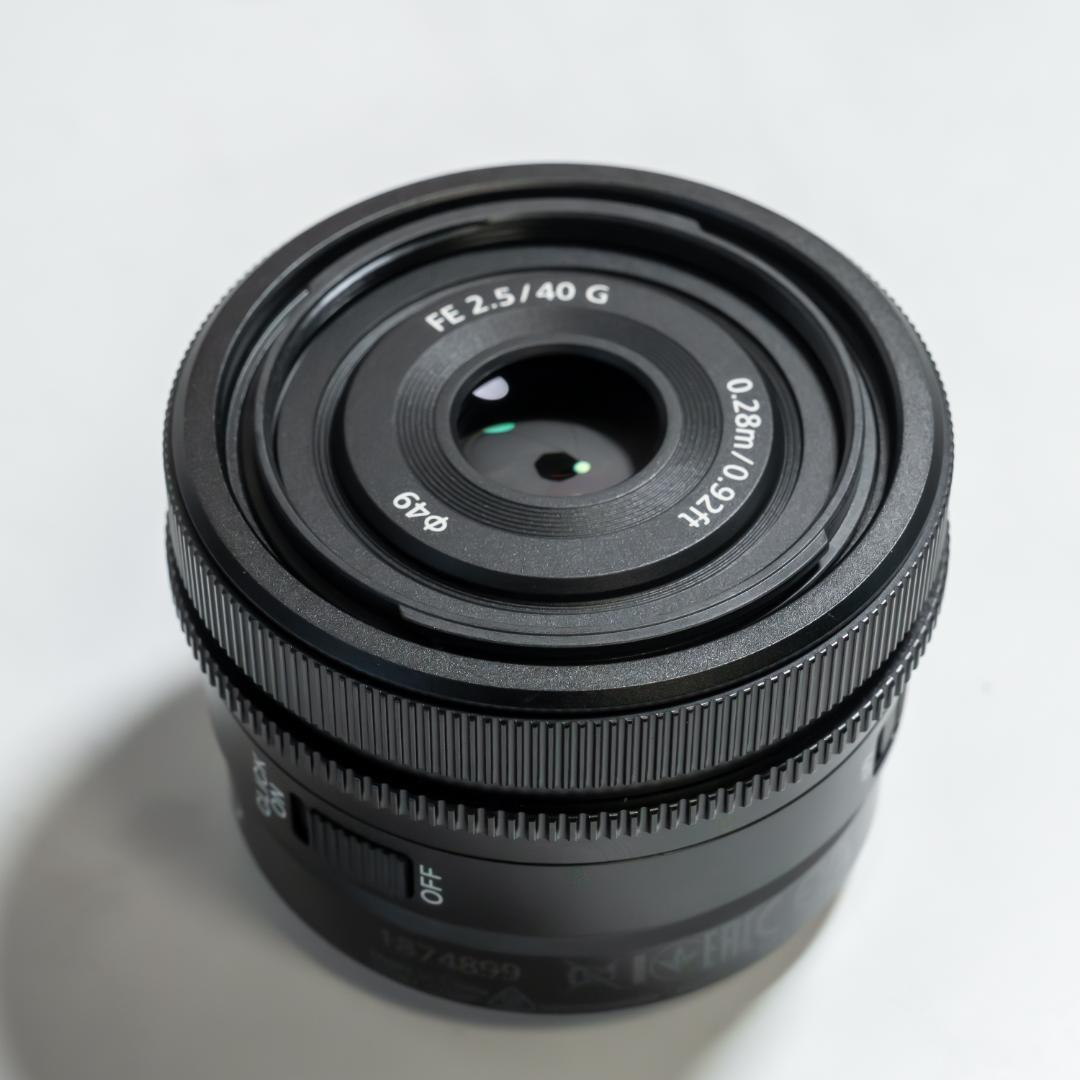 【新品同様】 SONY FE 40mm F2.5 G PLフィルター 3年保証付