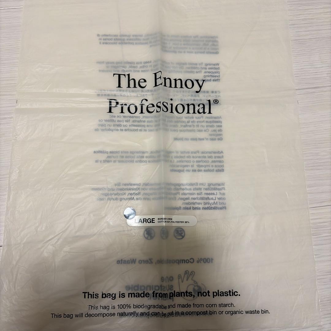 s*n様 24AW ENNOY BORDER CREW NECK SWEAT