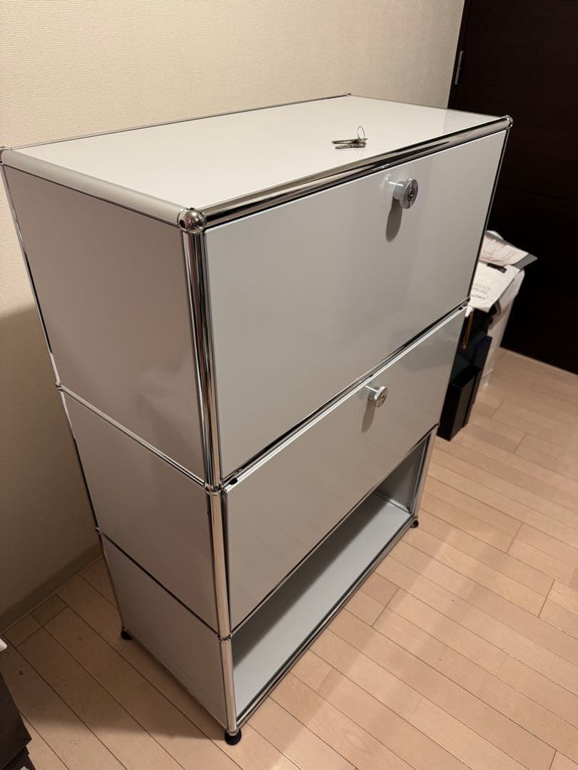 usmハラー ロック式 3段 グレーホワイト モジュラー