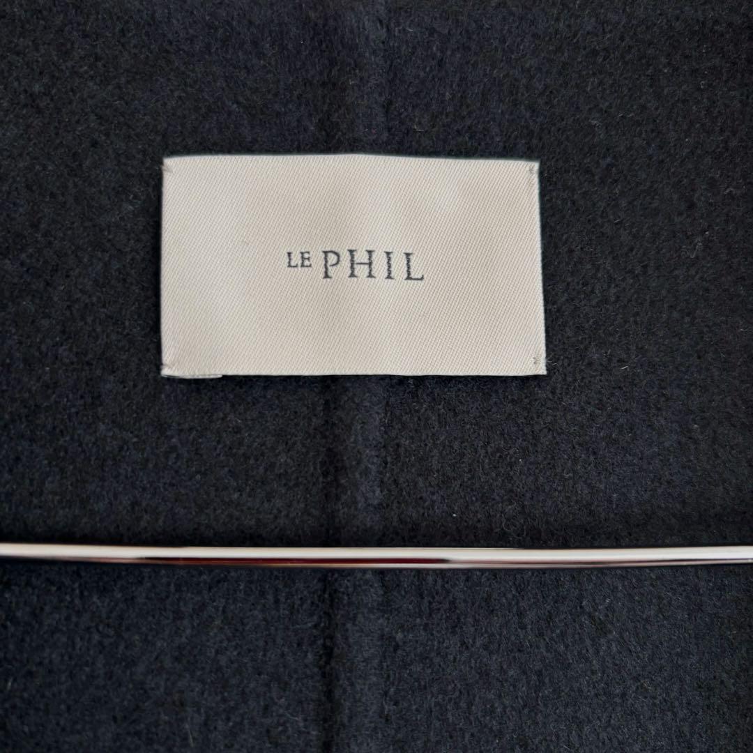 LE PHIL ソフトウールリバーコート ルフィル　コート　ブラック