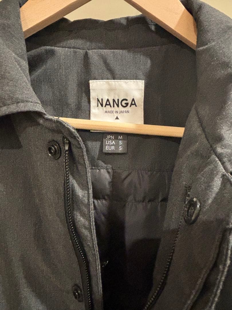 NANGA HINOC ブラック ミドルダウンコート Mサイズ