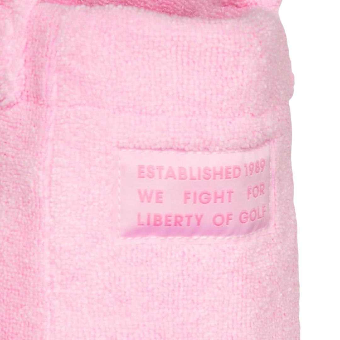 新品 パーリーゲイツ パイルカートBAG ロゴ刺繍 090 ペールピンク系