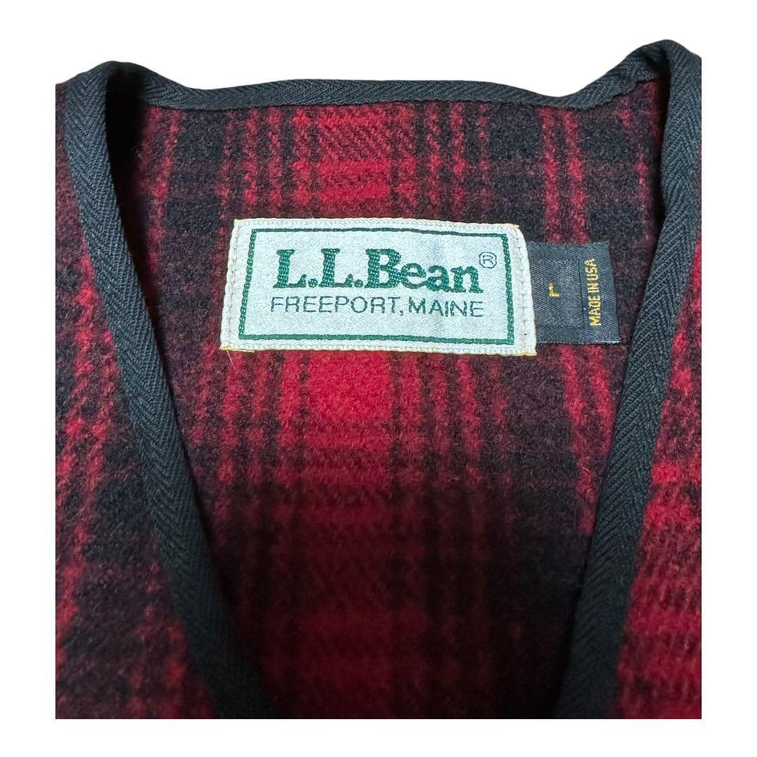 80s L.L.BEAN ハンティングベスト シンチバック