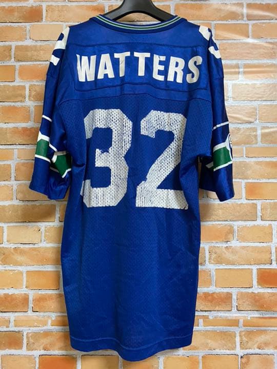 チャンピオン製　90s NFL シアトル・シーホークス　ユニフォーム[セール！]