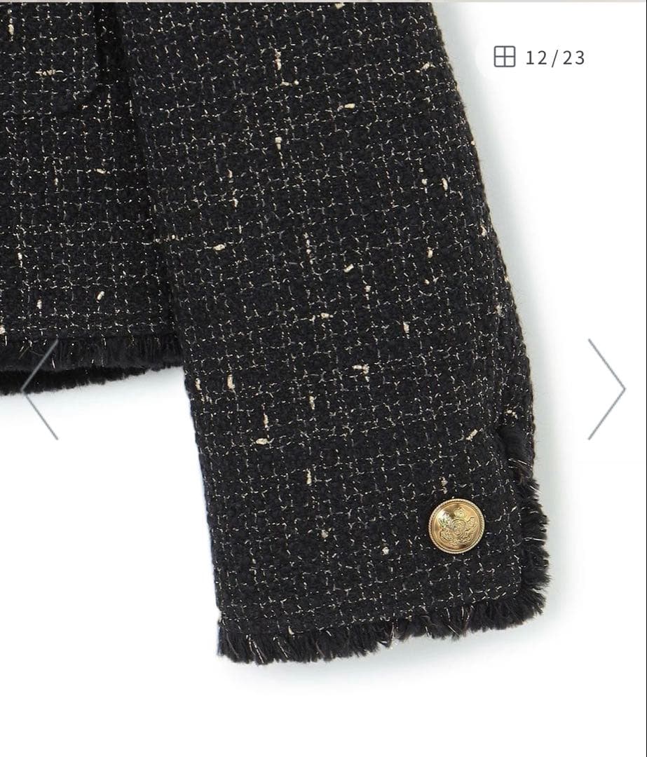 【ちゃん】新品未使用タグ付き　GIOLICA ボタン ツイード ジャケット