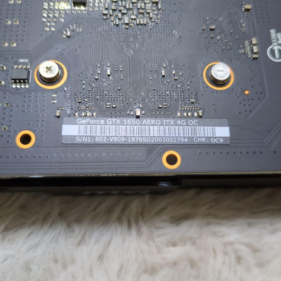 グラフィックボード・グラボ・ビデオカード MSI AERO ITX GeForce GTX 1650 OC EDITION