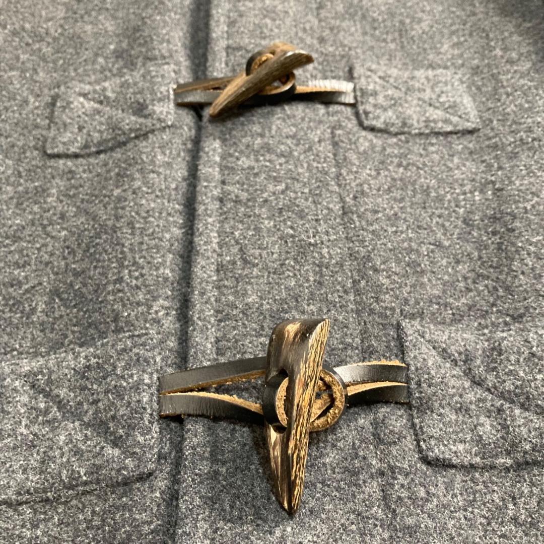 15951✨美品✨バーバリーロンドン ダッフルコート ブルーノバチェック グレー