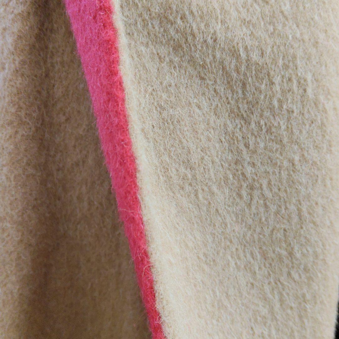 リバーシブル、マント風コート　ウールシルクアンゴラビーバー　昭和オーダーメイド