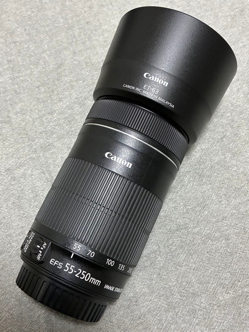⭐️美品⭐️Canon EF-S55-250mm IS STM フード付き望遠レンズ